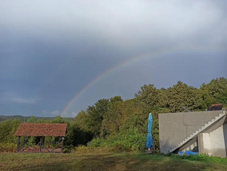 Rainbow over HoneyLand camp